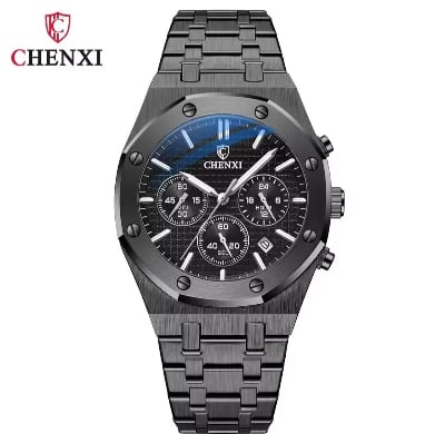 Picture of Chenxi 948 Luxury Business CHENXI Man Watch High Quality Chronograph Moon Phase Quartz Watches Original Waterproof Clock Male