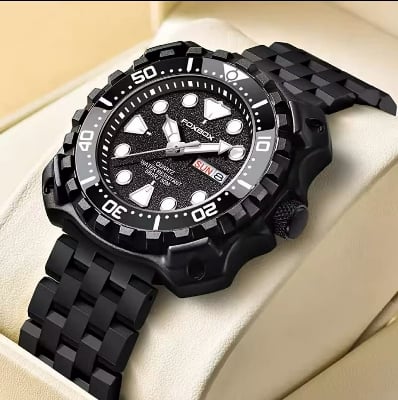 Picture of FOXBOX Luxury Luminous Men’s Watch – Waterproof Sport Calendar-Silver Blue