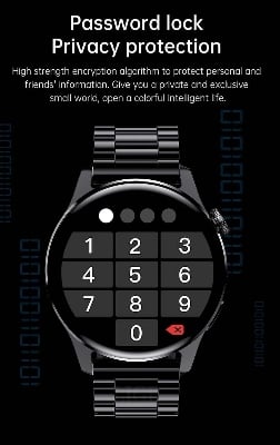 Picture of LIGE 2025 BW0256  New Bluetooth Call Smartwatch - Full Touch Sport Fitness Clock - Stay Connected and Active with Free extra silicon belt-Black