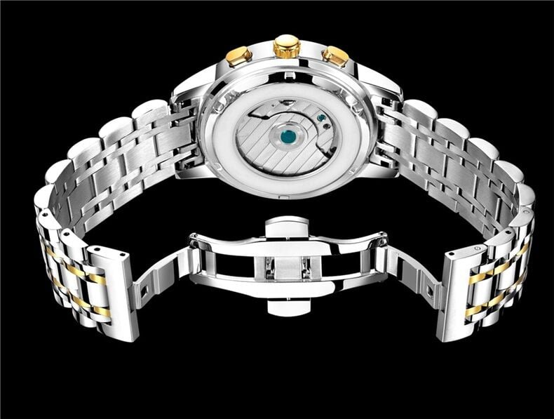 Picture of LIGE 9841 Mens Watches Top Brand Luxury Automatic Mechanical Watch Men Full Steel Business Waterproof Sport Watches-Blue