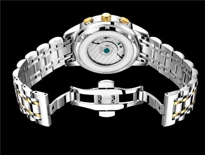 Picture of LIGE 9841 Mens Watches Top Brand Luxury Automatic Mechanical Watch Men Full Steel Business Waterproof Sport Watches-Blue