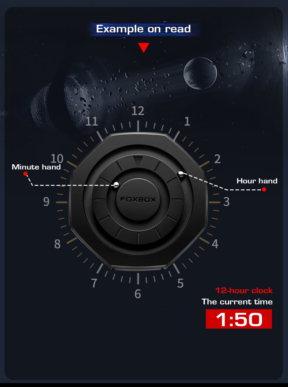 Picture of FOXBOX 2025 FB0075 New Fashion Watches Men Creative Stainless steel Quartz Mens Watch Casual Waterproof Luxury Wristwatch magnetic force,-Black