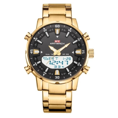 Picture of KAT-WATCH Electronic Digital Sports Watches Count Down Stopwatch Clock Waterproof Watch-Silver