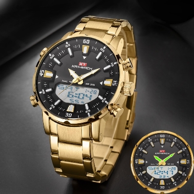 Picture of KAT-WATCH Electronic Digital Sports Watches Count Down Stopwatch Clock Waterproof Watch-Silver