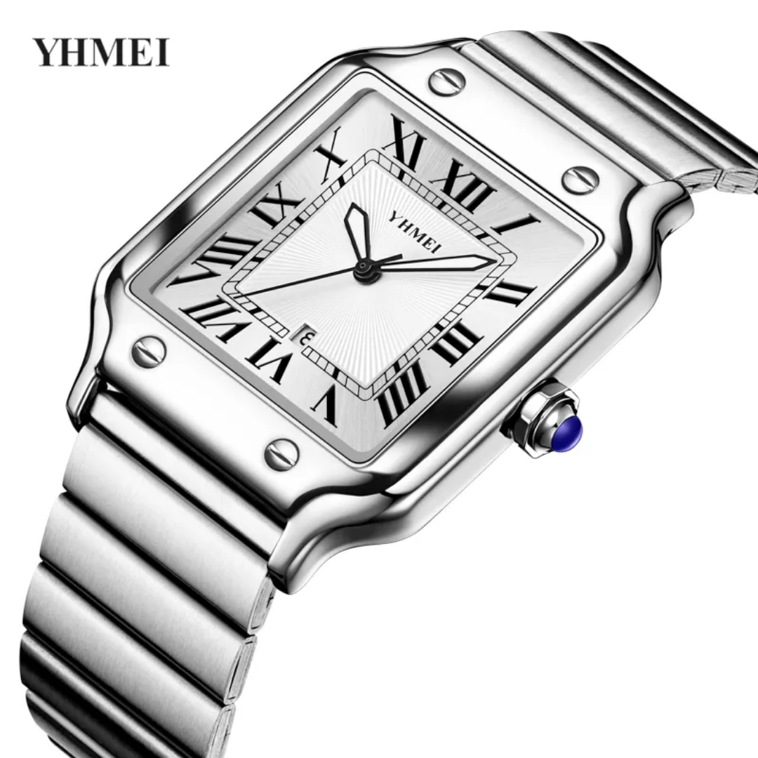 Picture of The Latest High Fashionable Luxury Stainless Steel Watch Waterproof and Luminous Blue Quartz Men's Watch-Silver