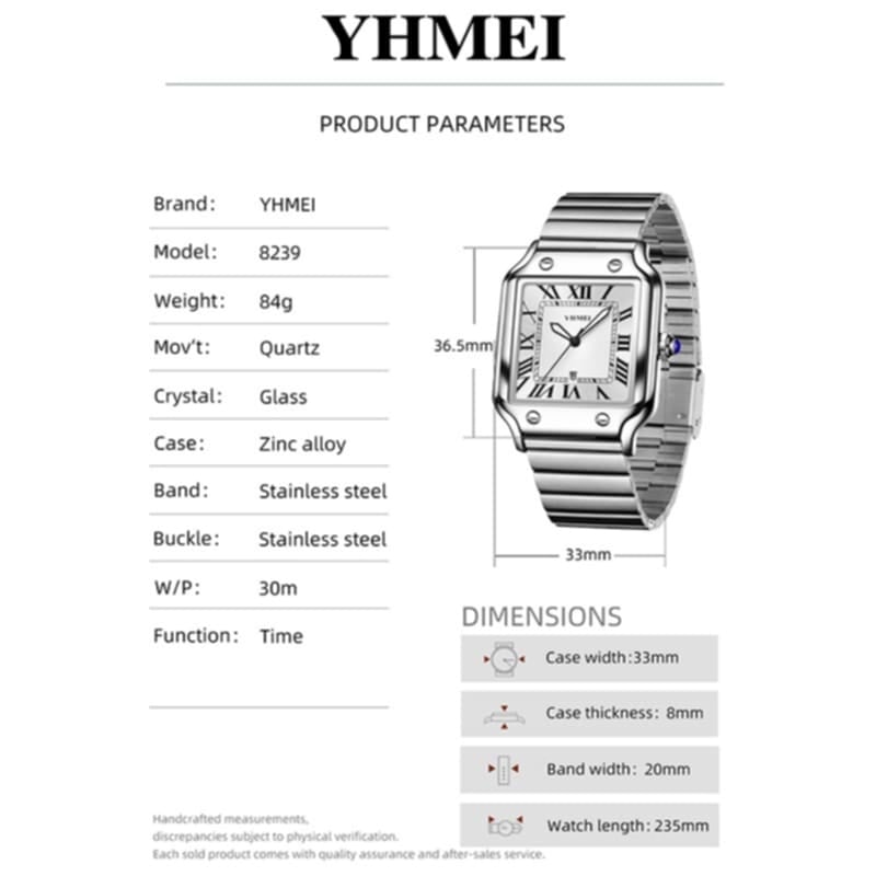 Picture of The Latest High Fashionable Luxury Stainless Steel Watch Waterproof and Luminous Blue Quartz Men's Watch-Silver