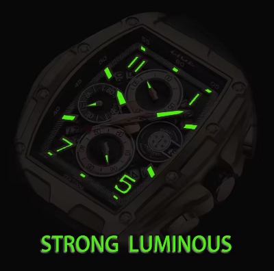 Picture of LIGE 89110A Men's Watches Sports Silicone Watch Men Luminous Chronograph Waterproof Watch for Men Male Clock Relogios Masculino+Box-Black