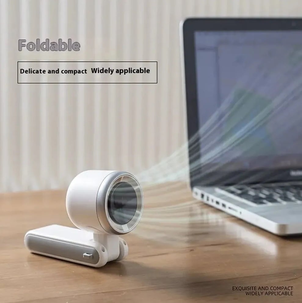 Picture of Popular Mini High-Speed Handheld Turbo Fan backside steel jali  Smart Digital Display Wearable Personal Desk/Turbo Fan Handheld Rechargeable Fan Multicolor Portable Mini Hand Fan USB Rechargeable Foldable Hanging Neck Fan USB Mini Portable Small Turbo Fan-Green