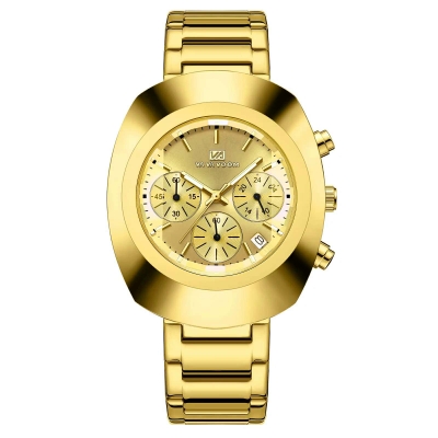 Picture of VA VA VOOM Luxury Brand Stainless Steel Strap Six Needle Waterproof Watch-Gold