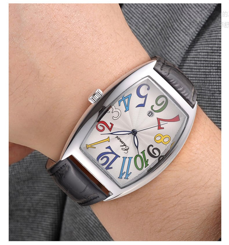 Picture of CHENXI 8217 Luxury Men's Quartz Leather Watch-Black