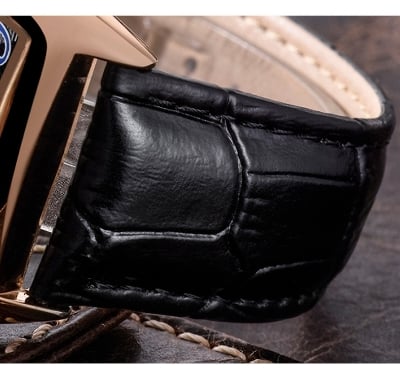 Picture of CHENXI 8217 Luxury Men's Quartz Leather Watch-Black