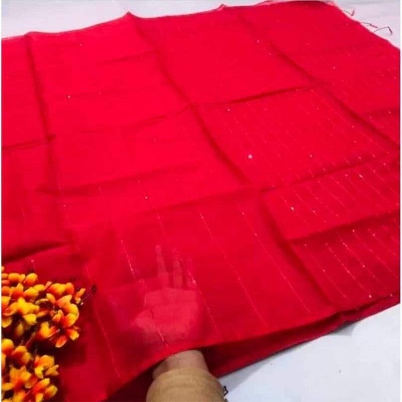 Picture of Fashionable Halfsilk Chumki Saree for Womens-All color - Sari