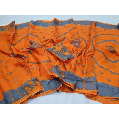 Picture of Tangail Cotton batik print Saree For Women