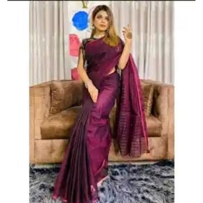 Picture of Treandy Collection Black Colour Halfsilk 12 Hand Chumki Saree For Woman - Sari - Sari By Nrisimha Sarees