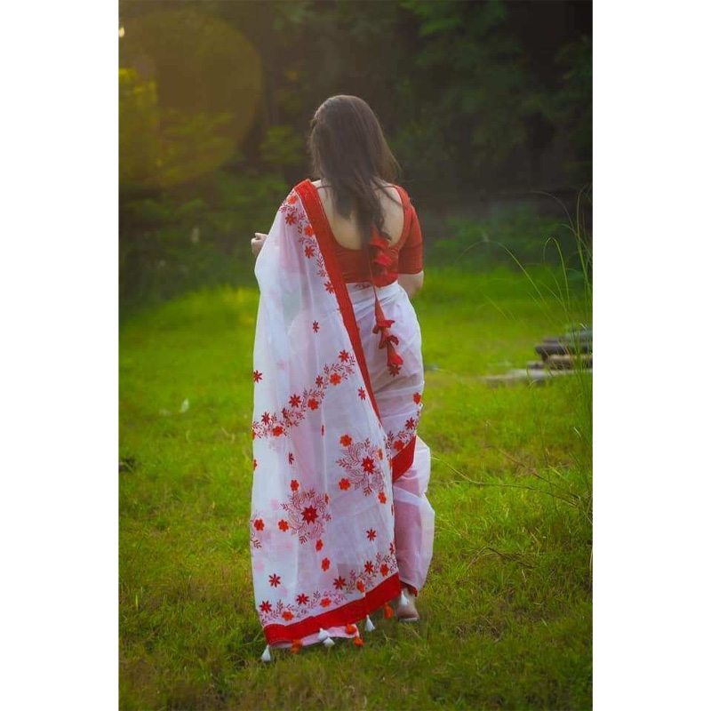 Picture of Afsan Print Exclusive Cotton Saree for Women