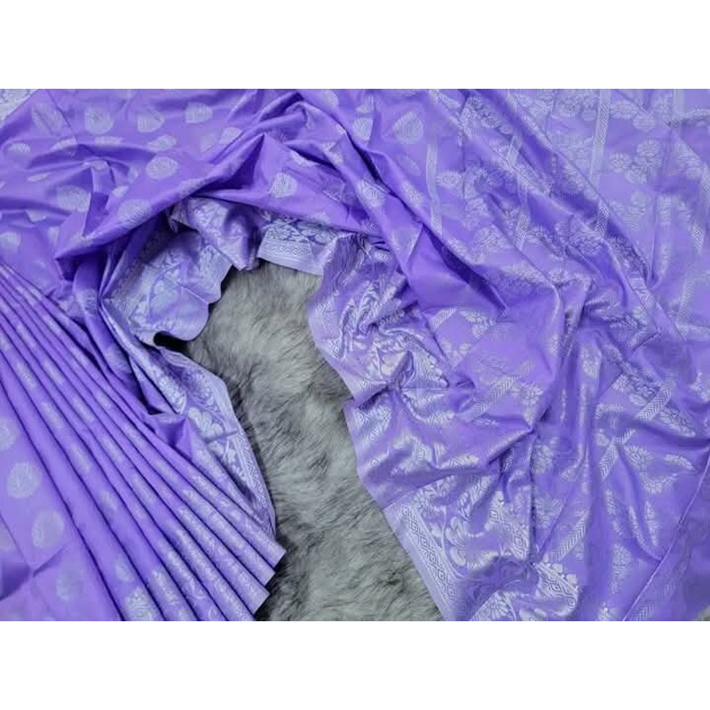 Picture of Elevate Your Look with Unique Trendy and Fashionable Design Soft Silk Katan Saree-Purple