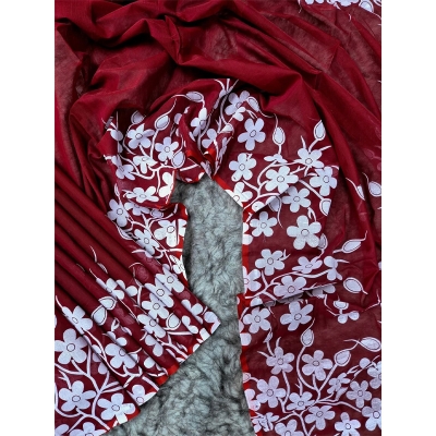 Picture of New Treandy Collection Vairal afsan print saree for women-Maroon