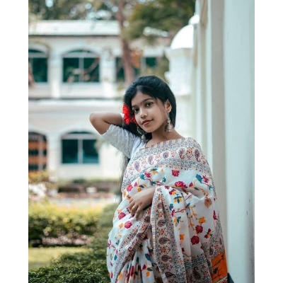 Picture of New Treandy Collection Vairal afsan print saree for women