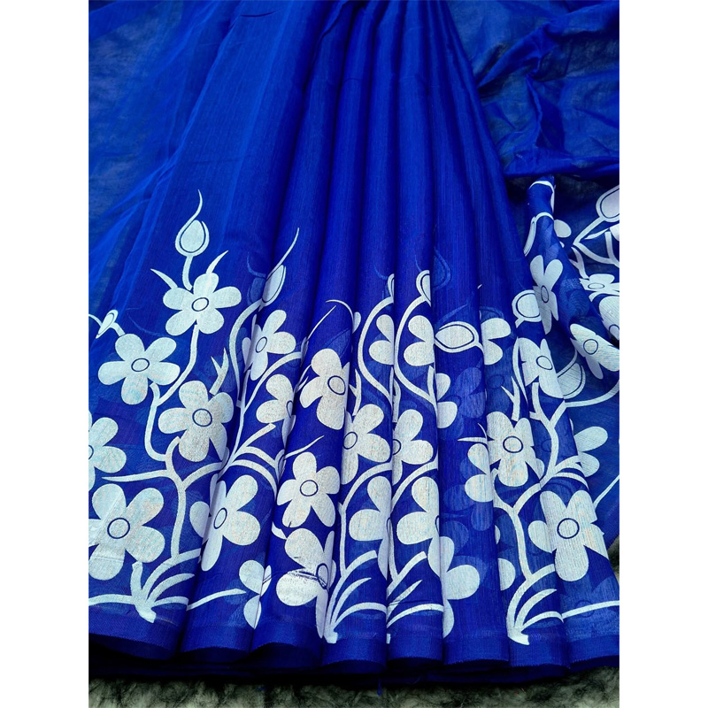 Picture of New Treandy Collection Vairal afsan print saree for women-Blue