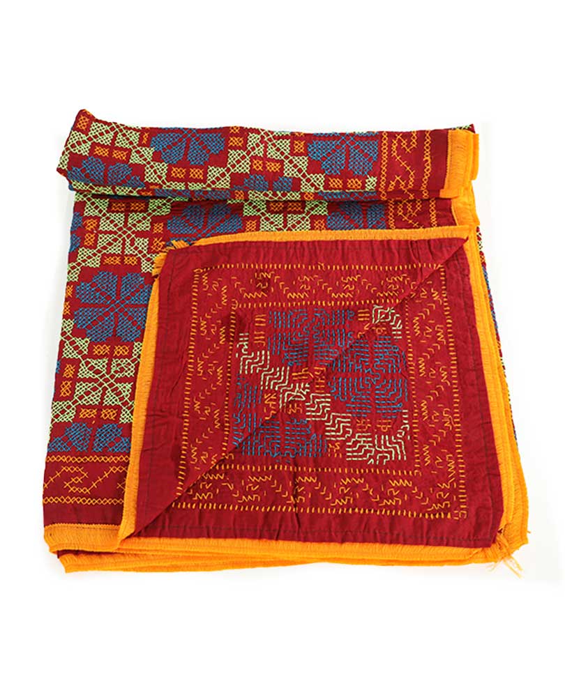 Picture of Gujarati  Traditional Hand Made Cotton Nakshi Katha