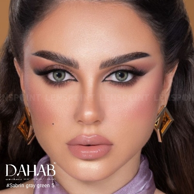 Picture of Sabrin Gray Green Dahab Contact Lens