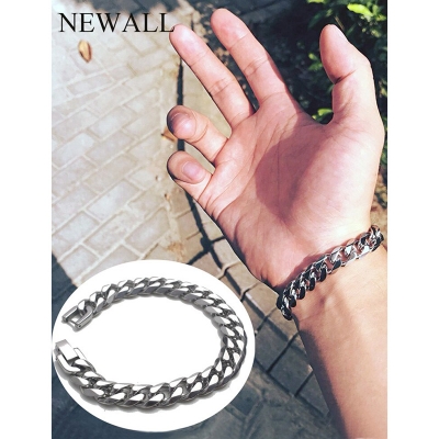 Picture of Premium Stainless Steel Men's Bracelet | Color Fade Resistant - Silver