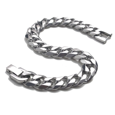 Picture of Elegant Stainless Steel Bracelet for Men - Silver