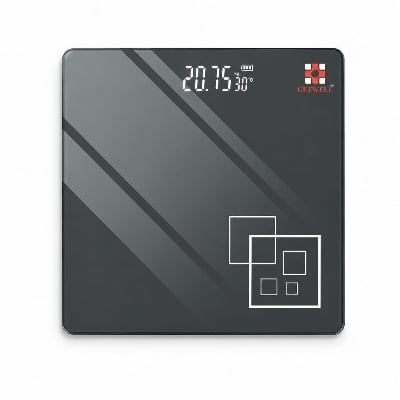Picture of GETWELL Premium Digital Bathroom Weighing Scale High Precision Electronic Body Weight Machine | Tempered Glass | LCD Display | 180kg Capacity