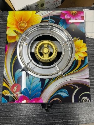 Picture of MY Choice Single Glass Gas Stove Rosee (Cylinder Gas)