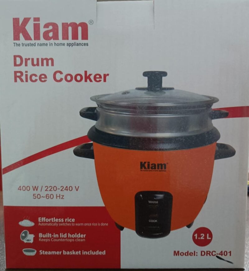 Picture of KiAM DRUM RICE COOKER DRC-401 (1.2 LTR)