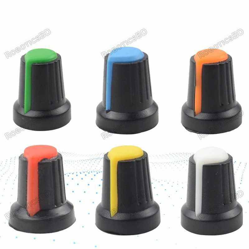 Picture of Shaft Hole Plastic Pentiometer Amplifier Nube 6 Mm Sound Cap Volume Control-WH148-5 PISS-Solar Charge Controller - Sustainable Option(Multicolor)