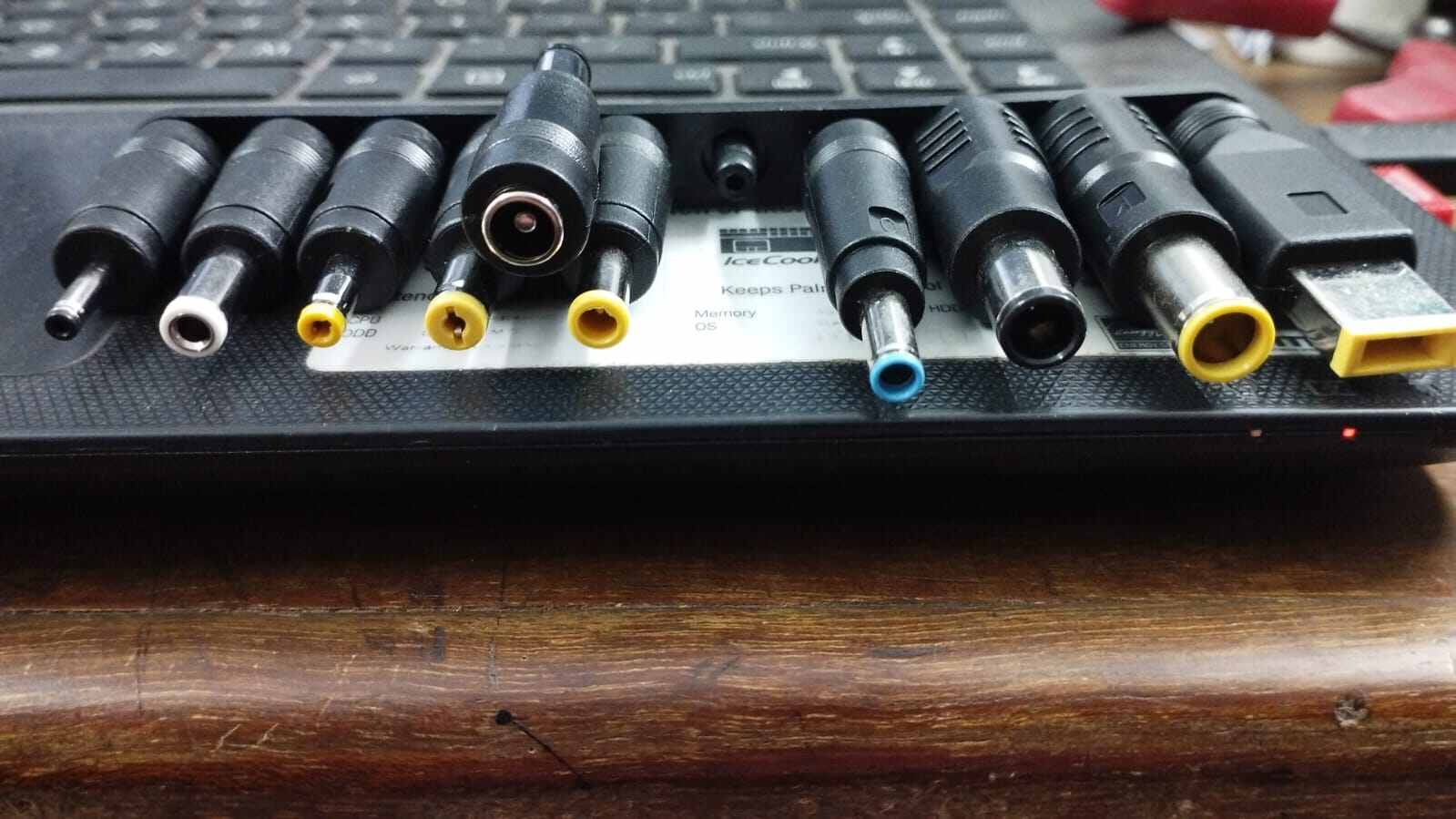 Picture of 10 Tips DC Power Plug Set / Universal Laptop Notebook Input DC Power Plug Set/ Multi DC power converter jack Plug For Charger Converter(Black)