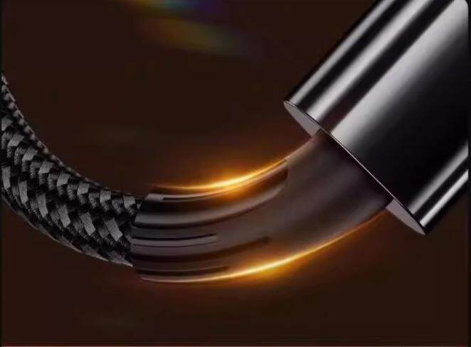 Picture of 10A 120W Super Fast Charging Type C Data Cable Suitable for Huawei Vivo Xiaomi Oppo Honor and all of Mobile Phone Car Charging Cable(Black)
