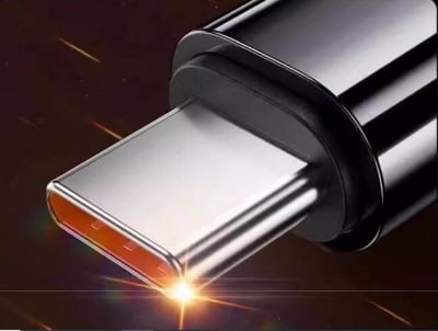Picture of 10A 120W Super Fast Charging Type C Data Cable Suitable for Huawei Vivo Xiaomi Oppo Honor and all of Mobile Phone Car Charging Cable(Black)