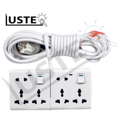 Picture of Heavy Duty Multiplug 6 Port ( 10 to 50 Foot cable) 1200  to 1500 Watt max for computer, Rice Cooker and others.