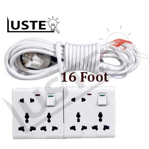 Picture of Heavy Duty Multiplug 6 Port ( 10 to 50 Foot cable) 1200  to 1500 Watt max for computer, Rice Cooker and others.