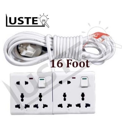 Picture of Heavy Duty Multiplug 6 Port ( 10 to 50 Foot cable) 1200  to 1500 Watt max for computer, Rice Cooker and others.