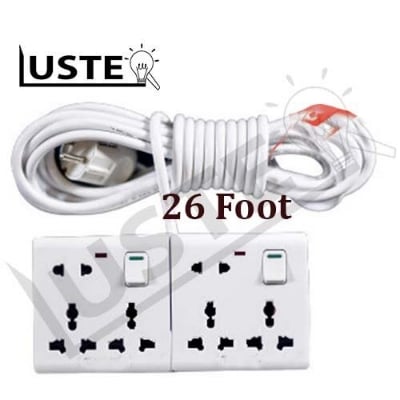 Picture of Heavy Duty Multiplug 6 Port ( 10 to 50 Foot cable) 1200  to 1500 Watt max for computer, Rice Cooker and others.