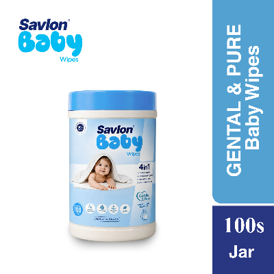 Picture of Savlon Gentle & Pure Baby Wet Wipes/Tissue 100 Pcs Jar