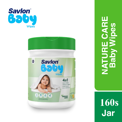 Picture of Savlon Nature Care Baby Wet Wipes/Tissue 160 Pcs Jar