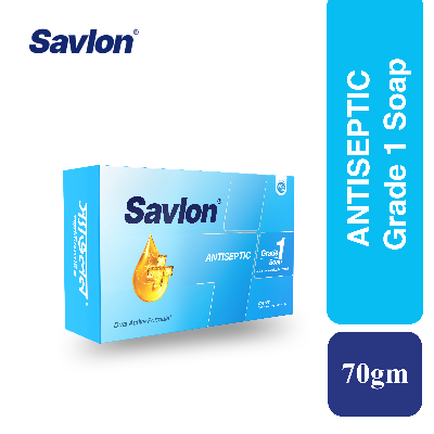 Picture of Savlon Soap Antiseptic Bar Soap 70gm | Dual Active Formula | Dermatologically Tested | Helps Protect Against Germs