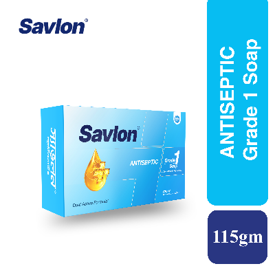 Picture of Savlon Soap Antiseptic Bar Soap 115gm | Dual Active Formula | Dermatologically Tested | Helps Protect Against Germs