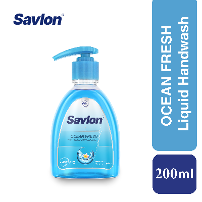 Picture of Savlon Handwash | Ocean Fresh Liquid Hand Soap Pump 200ml | Refreshing Fragrance to uplift mood