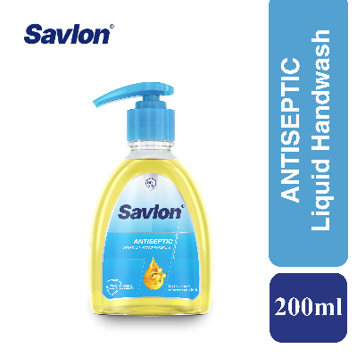 Picture of Savlon Handwash| Antiseptic Hand Soap Pump 200ml | For Germ free Protected Hands