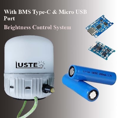 Picture of Rechargeable charger flash LED lights  with USB Micro and Type-C - Great Value