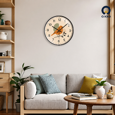 Picture of OIKKO 12 Inch Aesthetic Little Bird Minimalist Wall Clock (Model 36)
