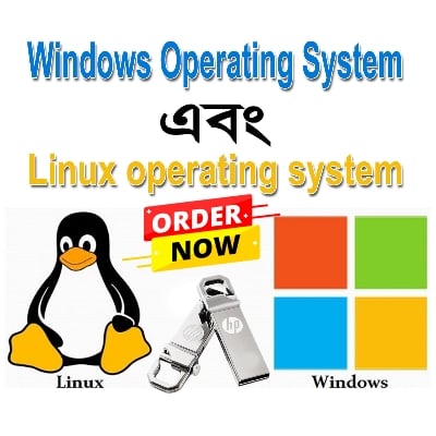 Picture of Multi Bootable USB Windows XP/7/8/10/11 & Linux Bootable Pendrive Auto Active Key Free 64GB USB flash drive-Pendrive