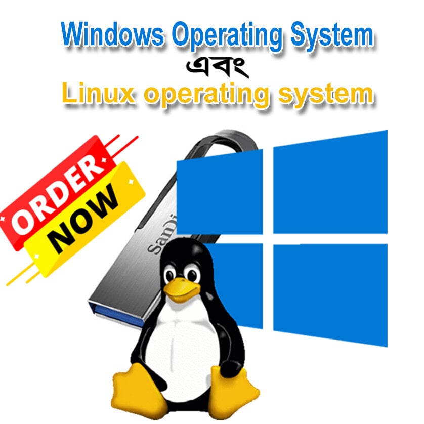 Picture of Multi Bootable USB Windows XP/7/8/10/11 & Linux Bootable Pendrive Auto Active Key Free 64GB USB flash drive-Pendrive