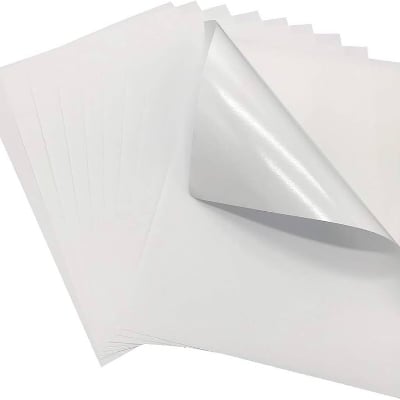 Picture of Photo Paper Sticker A4 for all Printer Inkjet Glossy Photo Sticker Paper A4 135g ( 20 pcs )-White