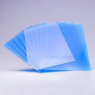 Picture of transparent plastic sheet Film Paper protector spiral sheet 100 pcs